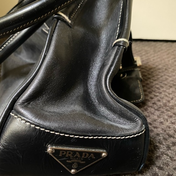 PRADA black leather purse - Picture 3 of 5